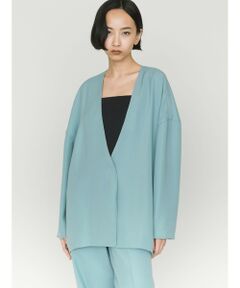 MIDIUMISOLID / ミディウミソリッド ノーカラージャケット | MIDIUMISOLID for Ladies ジャケットライクカーディガン