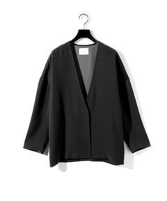 MIDIUMISOLID / ミディウミソリッド ノーカラージャケット | MIDIUMISOLID for Ladies ジャケットライクカーディガン