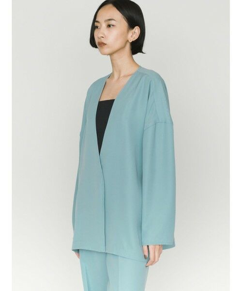 MIDIUMISOLID / ミディウミソリッド ノーカラージャケット | MIDIUMISOLID for Ladies ジャケットライクカーディガン | 詳細3