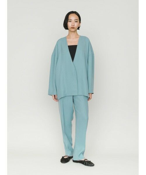 MIDIUMISOLID / ミディウミソリッド ノーカラージャケット | MIDIUMISOLID for Ladies ジャケットライクカーディガン | 詳細6