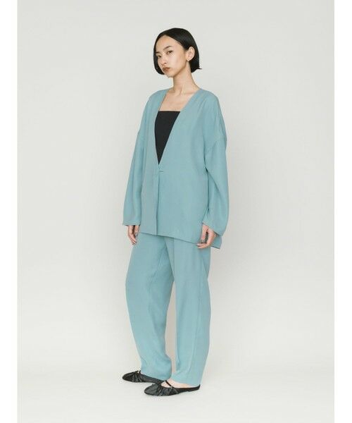 MIDIUMISOLID / ミディウミソリッド ノーカラージャケット | MIDIUMISOLID for Ladies ジャケットライクカーディガン | 詳細7