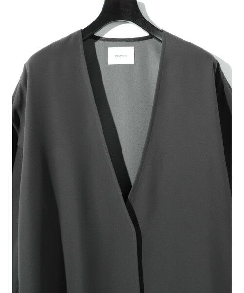 MIDIUMISOLID / ミディウミソリッド ノーカラージャケット | MIDIUMISOLID for Ladies ジャケットライクカーディガン | 詳細12