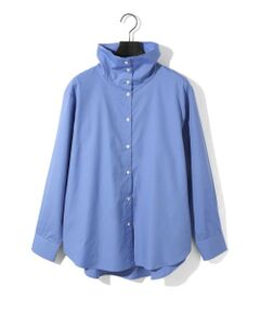 MIDIUMISOLID / ミディウミソリッド シャツ・ブラウス | MIDIUMISOLID for Ladies ドレープハイネックシャツ
