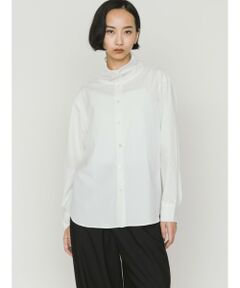 MIDIUMISOLID / ミディウミソリッド シャツ・ブラウス | MIDIUMISOLID for Ladies ドレープハイネックシャツ