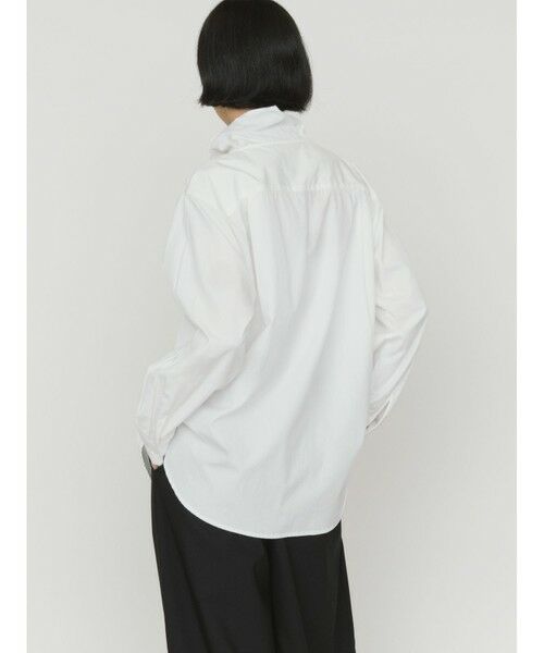 MIDIUMISOLID / ミディウミソリッド シャツ・ブラウス | MIDIUMISOLID for Ladies ドレープハイネックシャツ | 詳細7