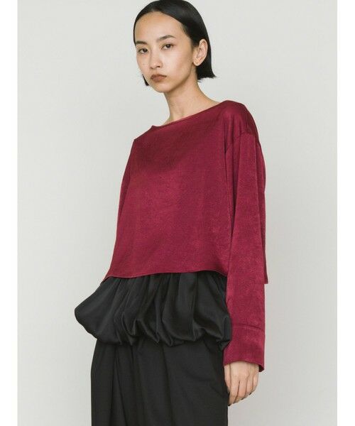 MIDIUMISOLID / ミディウミソリッド カットソー | MIDIUMISOLID for Ladies サテンプルオーバー | 詳細3