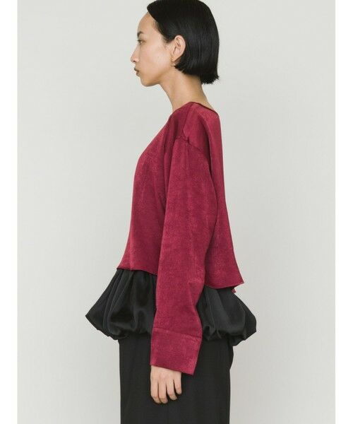 MIDIUMISOLID / ミディウミソリッド カットソー | MIDIUMISOLID for Ladies サテンプルオーバー | 詳細4