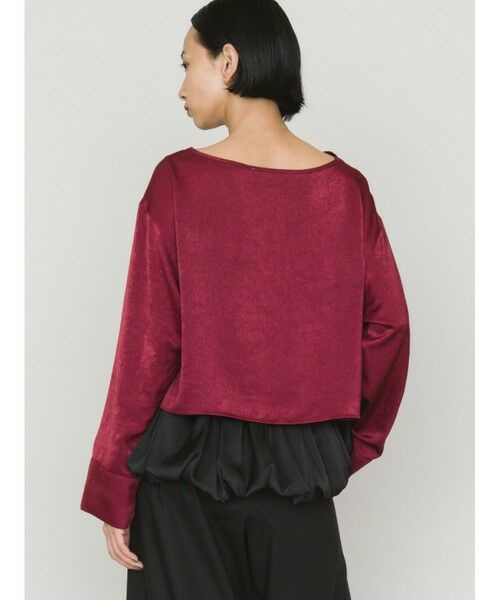 MIDIUMISOLID / ミディウミソリッド カットソー | MIDIUMISOLID for Ladies サテンプルオーバー | 詳細5