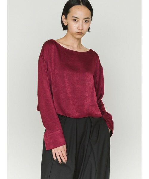 MIDIUMISOLID / ミディウミソリッド カットソー | MIDIUMISOLID for Ladies サテンプルオーバー | 詳細6