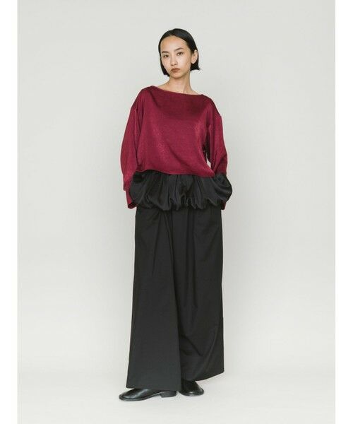 MIDIUMISOLID / ミディウミソリッド カットソー | MIDIUMISOLID for Ladies サテンプルオーバー | 詳細7