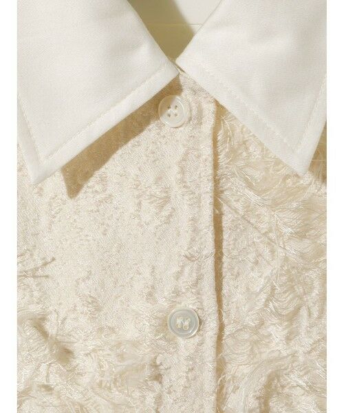 MIDIUMISOLID / ミディウミソリッド シャツ・ブラウス | MIDIUMISOLID for Ladies フロントジャカードシャツ | 詳細1