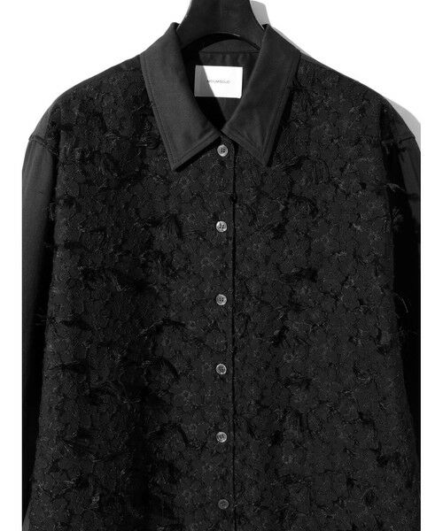 MIDIUMISOLID / ミディウミソリッド シャツ・ブラウス | MIDIUMISOLID for Ladies フロントジャカードシャツ | 詳細11