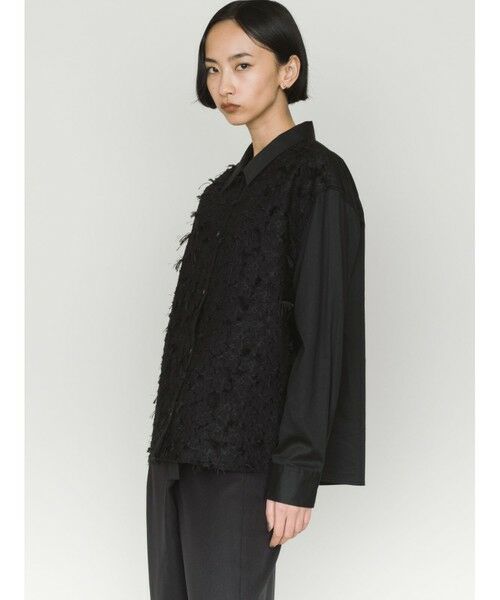 MIDIUMISOLID / ミディウミソリッド シャツ・ブラウス | MIDIUMISOLID for Ladies フロントジャカードシャツ | 詳細5