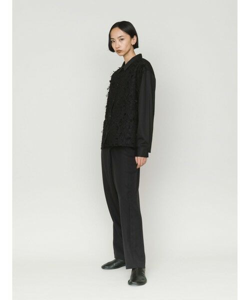 MIDIUMISOLID / ミディウミソリッド シャツ・ブラウス | MIDIUMISOLID for Ladies フロントジャカードシャツ | 詳細8