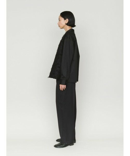 MIDIUMISOLID / ミディウミソリッド シャツ・ブラウス | MIDIUMISOLID for Ladies フロントジャカードシャツ | 詳細9