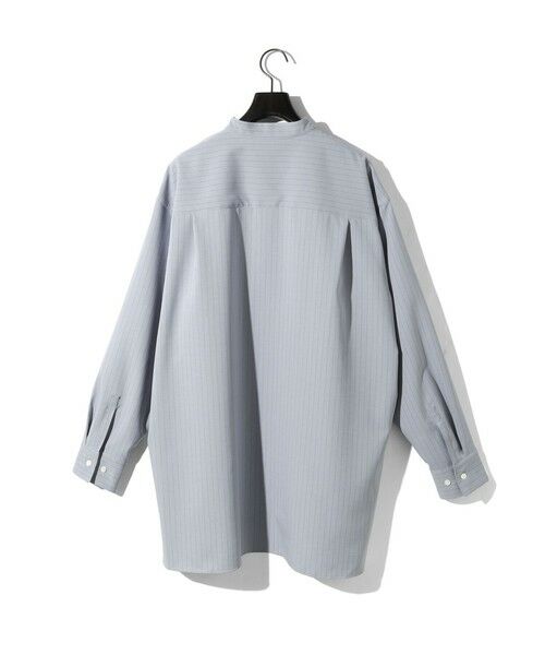 MIDIUMISOLID / ミディウミソリッド シャツ・ブラウス | MIDIUMISOLID バンドカラーロングシャツ | 詳細16