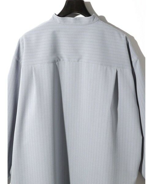 MIDIUMISOLID / ミディウミソリッド シャツ・ブラウス | MIDIUMISOLID バンドカラーロングシャツ | 詳細17