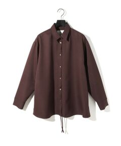 MIDIUMISOLID / ミディウミソリッド シャツ・ブラウス | MIDIUMISOLID ドローストリングシャツ