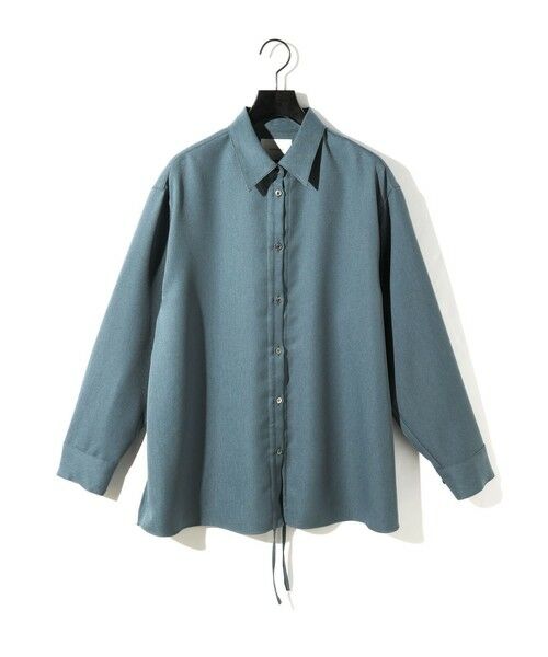 MIDIUMISOLID / ミディウミソリッド シャツ・ブラウス | MIDIUMISOLID ドローストリングシャツ | 詳細14