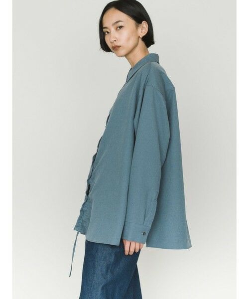 MIDIUMISOLID / ミディウミソリッド シャツ・ブラウス | MIDIUMISOLID ドローストリングシャツ | 詳細21