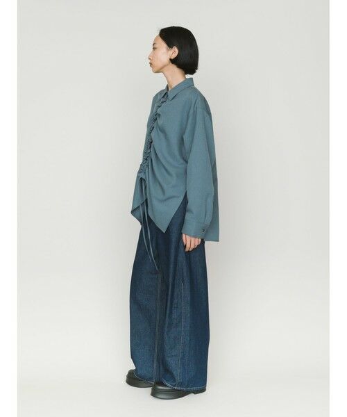 MIDIUMISOLID / ミディウミソリッド シャツ・ブラウス | MIDIUMISOLID ドローストリングシャツ | 詳細24