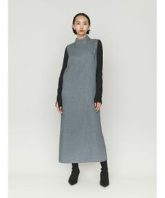 MIDIUMISOLID / ミディウミソリッド ロング・マキシ丈ワンピース | MIDIUMISOLID for Ladies ハイネックノースリーブワンピース