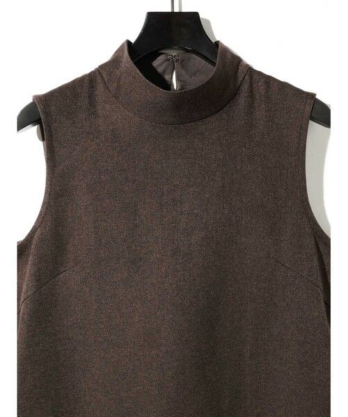 MIDIUMISOLID / ミディウミソリッド ロング・マキシ丈ワンピース | MIDIUMISOLID for Ladies ハイネックノースリーブワンピース | 詳細2