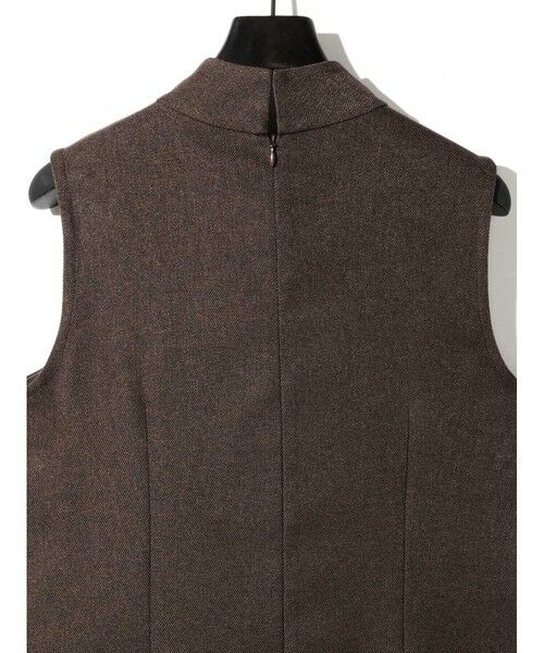 MIDIUMISOLID / ミディウミソリッド ロング・マキシ丈ワンピース | MIDIUMISOLID for Ladies ハイネックノースリーブワンピース | 詳細6