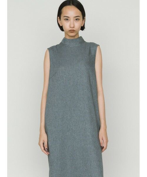 MIDIUMISOLID / ミディウミソリッド ロング・マキシ丈ワンピース | MIDIUMISOLID for Ladies ハイネックノースリーブワンピース | 詳細17