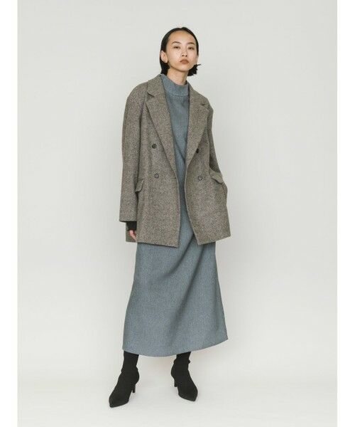 MIDIUMISOLID / ミディウミソリッド ロング・マキシ丈ワンピース | MIDIUMISOLID for Ladies ハイネックノースリーブワンピース | 詳細22