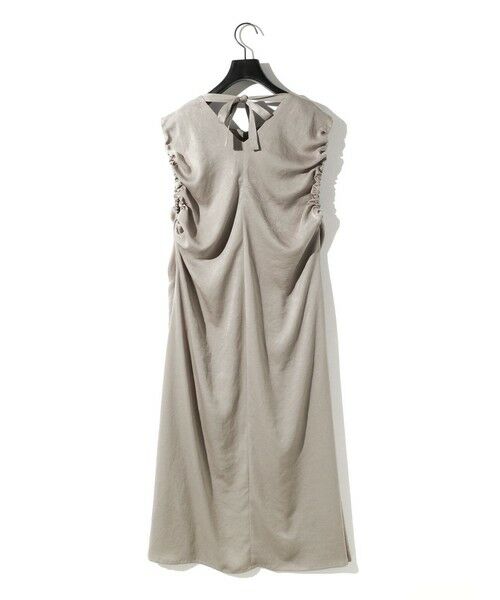 MIDIUMISOLID / ミディウミソリッド ロング・マキシ丈ワンピース | MIDIUMISOLID for Ladies ランダムシャーリングワンピース | 詳細17