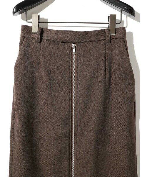 MIDIUMISOLID / ミディウミソリッド ミニ・ひざ丈スカート | MIDIUMISOLID for Ladies フロントジップスカート | 詳細2