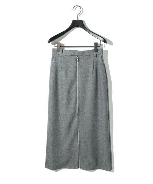 MIDIUMISOLID / ミディウミソリッド ミニ・ひざ丈スカート | MIDIUMISOLID for Ladies フロントジップスカート | 詳細9