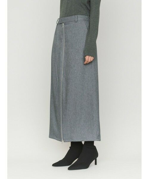 MIDIUMISOLID / ミディウミソリッド ミニ・ひざ丈スカート | MIDIUMISOLID for Ladies フロントジップスカート | 詳細17