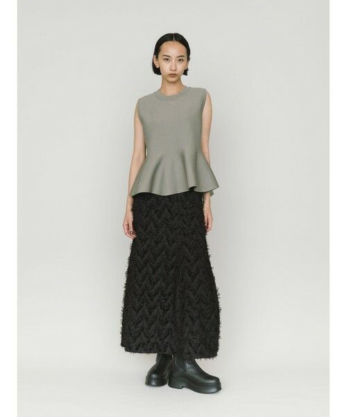 MIDIUMISOLID / ミディウミソリッド ミニ・ひざ丈スカート | MIDIUMISOLID for Ladies マーメイドコクーンスカート | 詳細13