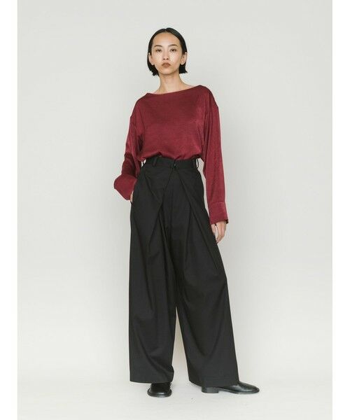 MIDIUMISOLID / ミディウミソリッド その他パンツ | MIDIUMISOLID タックワイドパンツ | 詳細5