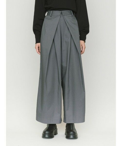 MIDIUMISOLID / ミディウミソリッド その他パンツ | MIDIUMISOLID タックワイドパンツ | 詳細13