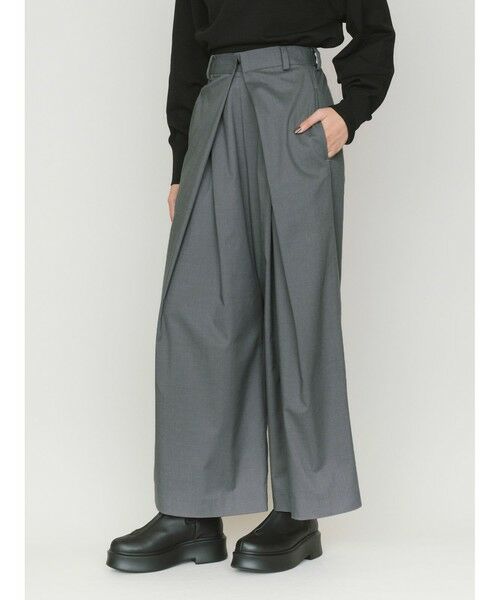 MIDIUMISOLID / ミディウミソリッド その他パンツ | MIDIUMISOLID タックワイドパンツ | 詳細15