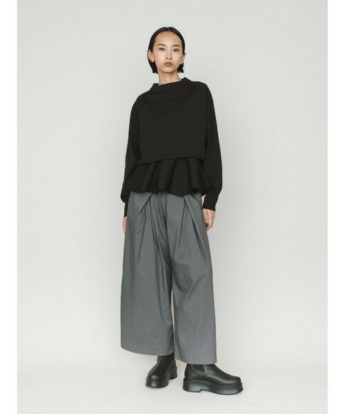 MIDIUMISOLID / ミディウミソリッド その他パンツ | MIDIUMISOLID タックワイドパンツ | 詳細12