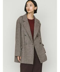 MIDIUMISOLID / ミディウミソリッド テーラードジャケット | MIDIUMISOLID for Ladies ダブルブレストツイードジャケット