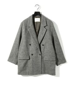 MIDIUMISOLID / ミディウミソリッド テーラードジャケット | MIDIUMISOLID for Ladies ダブルブレストツイードジャケット