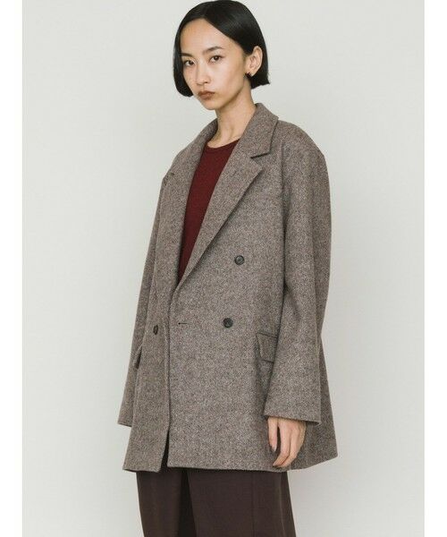 MIDIUMISOLID / ミディウミソリッド テーラードジャケット | MIDIUMISOLID for Ladies ダブルブレストツイードジャケット | 詳細4