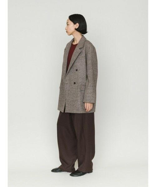 MIDIUMISOLID / ミディウミソリッド テーラードジャケット | MIDIUMISOLID for Ladies ダブルブレストツイードジャケット | 詳細8