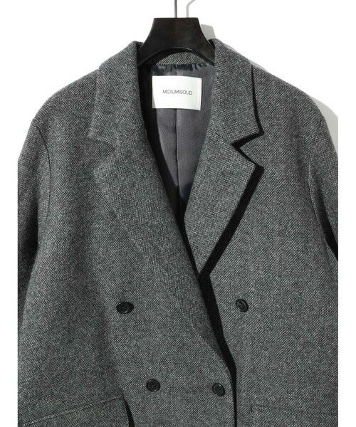 MIDIUMISOLID / ミディウミソリッド テーラードジャケット | MIDIUMISOLID for Ladies ダブルブレストツイードジャケット | 詳細12