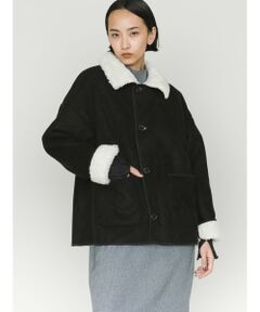 MIDIUMISOLID / ミディウミソリッド テーラードジャケット | MIDIUMISOLID ムートンジャケット