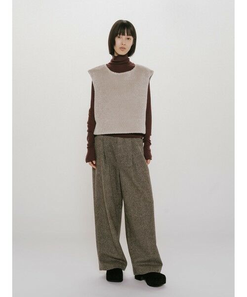 MIDIUMISOLID / ミディウミソリッド ニット・セーター | MIDIUMISOLID for Ladies ウォームシアーリブプルオーバー | 詳細11