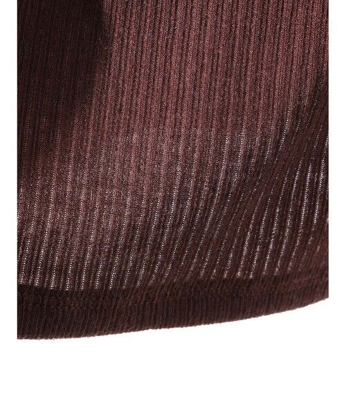 MIDIUMISOLID / ミディウミソリッド ニット・セーター | MIDIUMISOLID for Ladies ウォームシアーリブプルオーバー | 詳細18