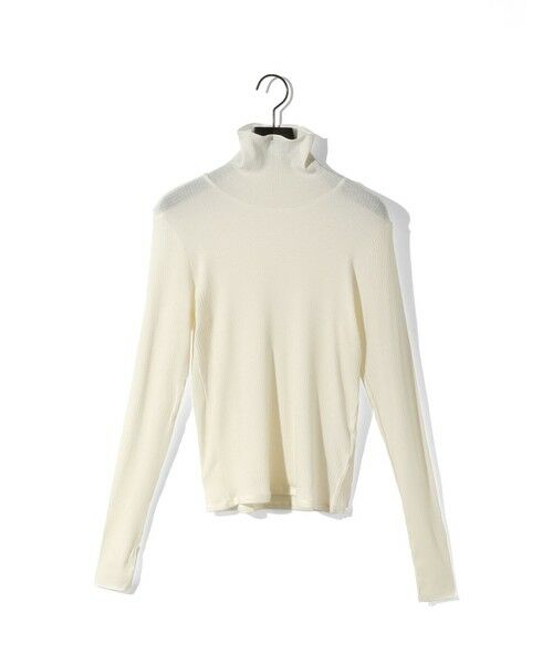 MIDIUMISOLID / ミディウミソリッド ニット・セーター | MIDIUMISOLID for Ladies ウォームシアーリブプルオーバー（オフホワイト(color11)）