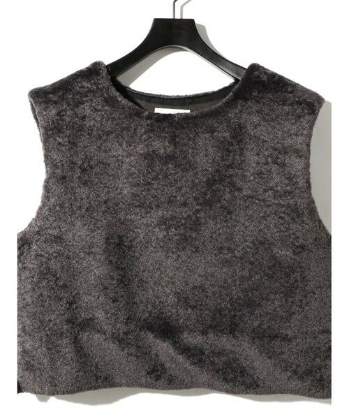 MIDIUMISOLID / ミディウミソリッド ベスト | MIDIUMISOLID for Ladies フリースファーベスト | 詳細2