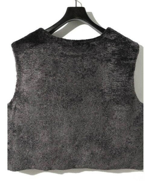 MIDIUMISOLID / ミディウミソリッド ベスト | MIDIUMISOLID for Ladies フリースファーベスト | 詳細6